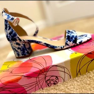 Amelia Grace Tacee Blue Tie-Dye Heels